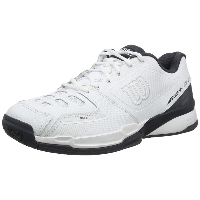 Тенісні кросівки Wilson Rush COMP LTR Unisex для всіх типів покриття, 46 2/3 EU, білий/сірий