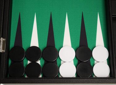 Набір для гри в шашки Silverman & Co. Преміум-клас, 48 x 64 см, чорний з білими та чорними точками, для дорослих та дітей від 6 років