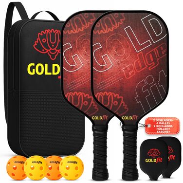 Набір для піклболу з карбоновим волокном, 4 м'ячі, сумка, легкий, ергономічний, для чоловіків та жінок всіх рівнів