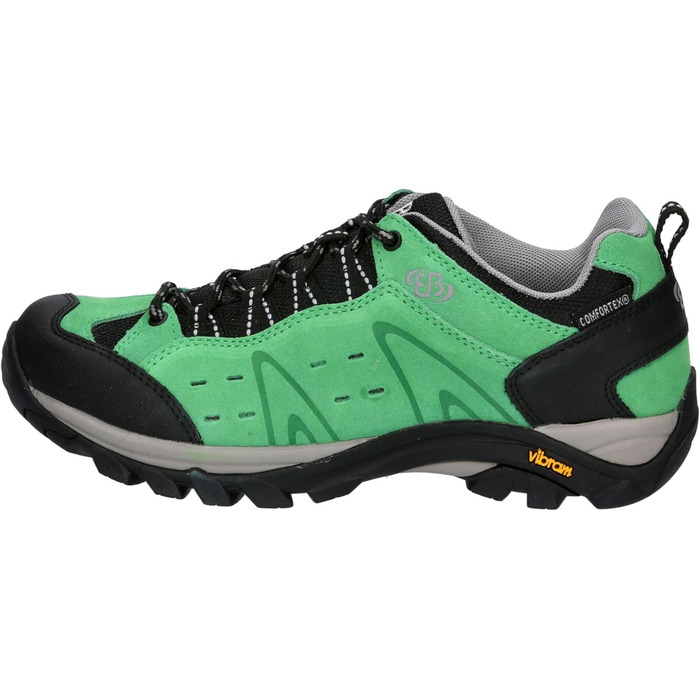 Туфлі трекінгові та для прогулянок Brütting Mount Bona Low (43 EU, зелено-чорні)
