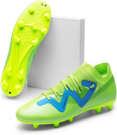Чоловічі футбольні бутси DREAM PAIRS - професійні, для тренувань та гри на вулиці, 46 EU, неоново-зелені