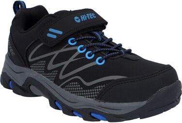 Дитячі трекінгові черевики Hi-Tec Jungen Blackout Low Junior, чорно-сині, 32 EU