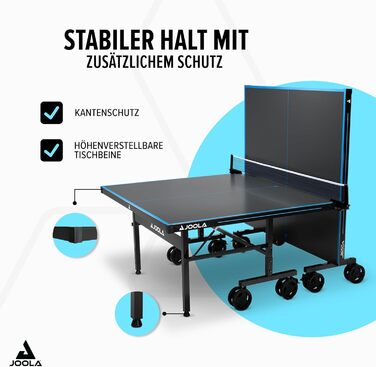 Стол для пінг-понгу JOOLA J500A OUTDOOR - професійний, розкладний, для вулиці, з сіткою