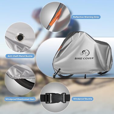 Чохол для велосипеда VARUN, водонепроникний, з щільного оксфорду 300D, анти-крадіжка, вітростійкий, для захисту велосипеда
