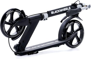 Самокат Blackwheels Orio Cityroller складаний, 200мм колеса, алюмінієва рама, ABEC 7, чорний – для підлітків та дорослих