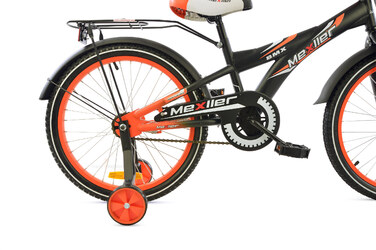 Дитячий велосипед Mexller BMX 20 дюймів, синій, з додатковими колесами