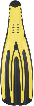 Ласти Seac Fuga для фрідайвінгу, снорклінгу та дайвінгу, дорослі, закритий тип, жовті, Made in Italy, 40/41