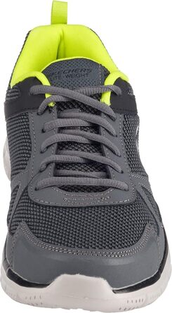 Чоловічі кросівки Skechers Track Scloric 48.5 EU - шкіра, сітка, чорний, зелений