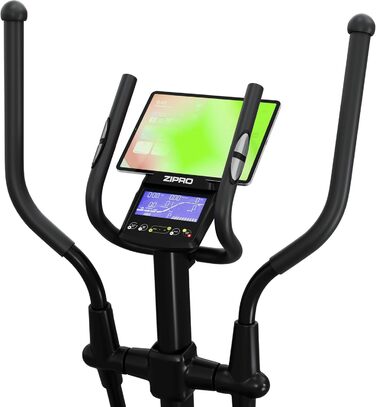 Еліптичний тренажер Zipro Wave для дому, 32 рівні навантаження, Bluetooth, iPad-тримач, до 120 кг, кардіо орбітрек, чорний