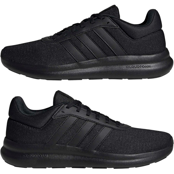 Кросівки adidas Lite Racer 4.0 унісекс, чорні (Core Black/Grey Six), розмір 43 1/3 EU