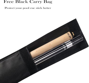 Кю (біліардний кий) CUEELF 147.3 см, Ахор, блакитний/червоний - для більярду