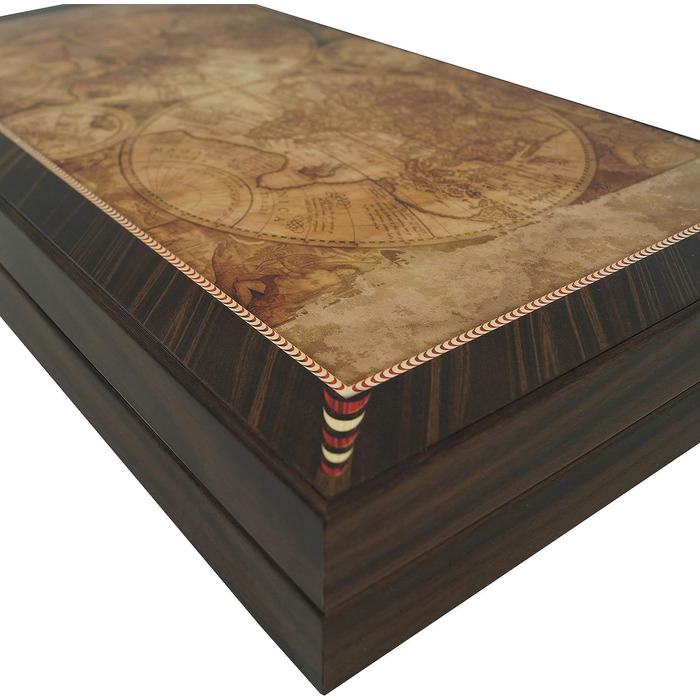 Настільна гра нарди дерев'яні PrimoLiving Deluxe Globe XL 41x41,5 см