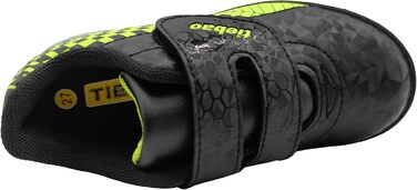 Дитячі футбольні бутси для гри на твердих поверхнях, унісекс, чорні, розмір 23-27