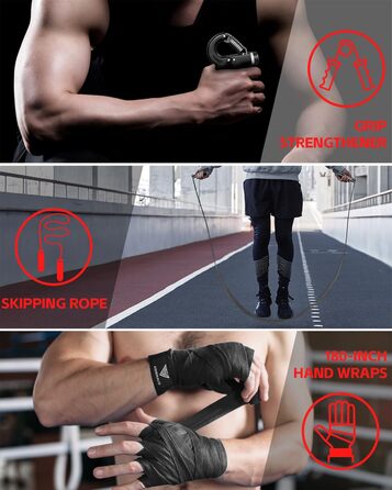 Боксерський мішок ASBRAVO 4 фути з PU для дорослих, комплект з 12OZ рукавицями для MMA, Муай Тай, кікбоксингу, тренувань вдома, бойових мистецтв (без наповнювача)