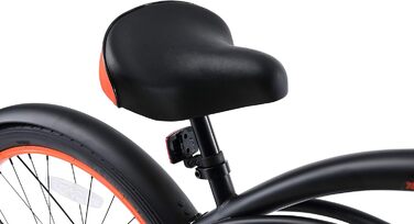 Дитяче велосипед BIKESTAR 24 дюйми для хлопчиків та дівчаток від 6 років | Круізер | Чорний колір