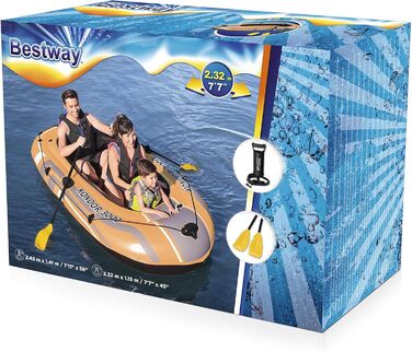 Надувний човен Bestway Kondor 3000, 232x115x36 см, комплект