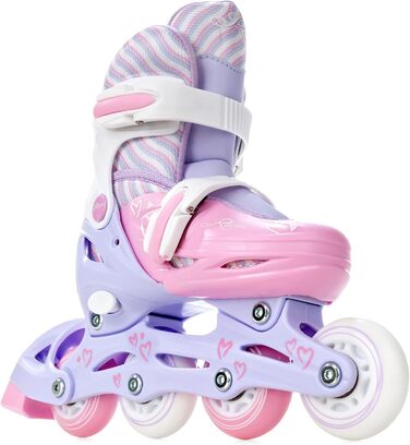 Інлайнери для дітей RAVEN Loret Lila/Pink, розмір 30-33 (18,5-20,5 см), з LED підсвіткою, регульовані