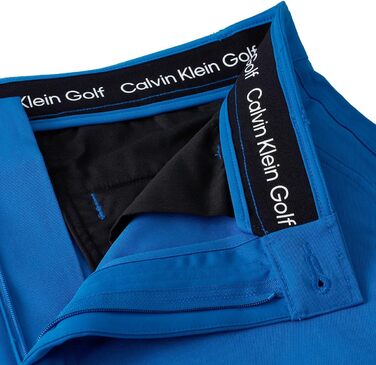Чоловічі шорти для гольфу Calvin Klein Micro Tech 2026, легкі дихаючі стрейч, колір Mid Blue, розмір 44