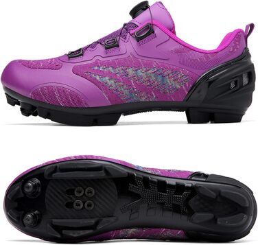 NGARY Велосипедні шкарпетки MTB, спортивні шкарпетки для гірського велосипеда, дихаючі, сумісні з SP 2, для активного відпочинку (38 EU, F)