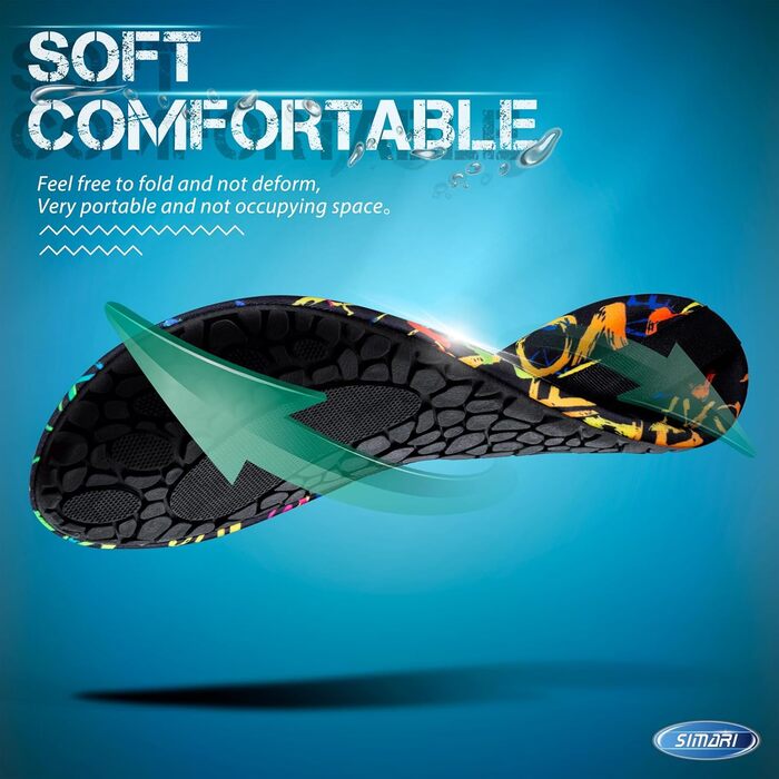 SIMARI Водні черевики для жінок та чоловіків, швидковисихаючі, шкарпетки для плавання, пляжні та спортивні черевики, аквашузи, SWS001, чорний, 46/47 EU