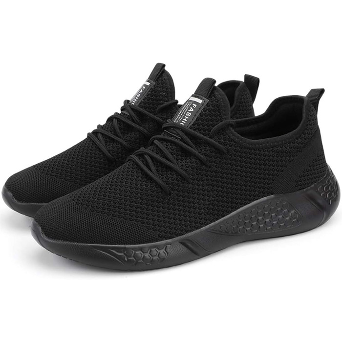 Чоловічі кросівки для бігу та занять спортом. Легкі, дихаючі, чорного кольору, 45 EU