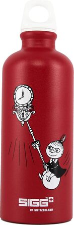 Дитяча алюмінієва пляшка для води SIGG Moomin Little My, 0,6 л, червона, герметична, легка, BPA-free, кліматично нейтральна