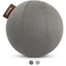 Сидячий м'яч STRYVE Active Ball з вовняного фетру, інноваційний фітбол з чохлом з фетру, альтернатива офісному кріслу, з насосом