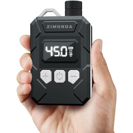 ZIMONDA Міні-електропомпа 150PSI з LED-дисплеєм, портативний бездротовий повітряний компресор для швидкого накачування шин мотоциклів, велосипедів та електровелосипедів