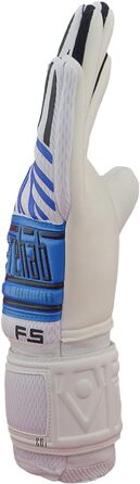 Воротарські рукавички Rehab Core NC Pro Grip для футболу, білі/сині, дорослі та діти, розмір 5-11