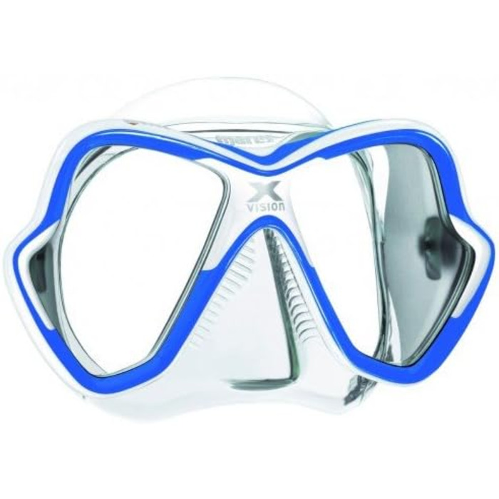 Комплект для підводного плавання Mares X-One, X-Vision, Sailor, блакитний, розмір 35-47 (L/XL, 44-47)