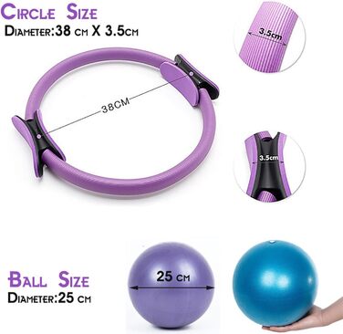 Набір для пілатесу Better Me: кільце та м'яч для дому, рожевий. Для ніг, рук та стегон, допомогає у схудненні.