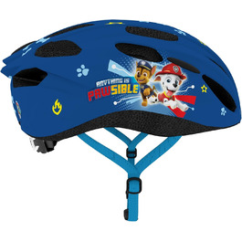Дитячий велосипедний шолом Paw Patrol для хлопчиків, синій, розмір M (52-56 см), технологія In-Mold, від 6 років