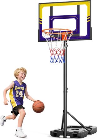 Баскетбольний кошик Outdoor для дітей, 107-213 см, з регулюванням висоти та захисною PC-стінкою