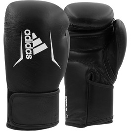 Боксерські рукавички adidas зі шкіри для тренувань і кікбоксингу, 10-16 унцій, для залу, спарингів, преміум-якість