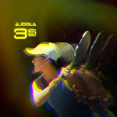 Ракетка для піклболу JOOLA Scorpeus 3S Collin Johns/Anna Bright з технологією Propulsion Core і Charged Carbon, широкий корпус, збільшена робоча зона, NFC-чіп, сертифікат UPA-A, помаранчевий «Зигзаг на заході сонця»