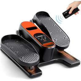 Електричний міні кросс-тренажер Dripex для дому з пультом, 12 швидкостей та 6 програмами (Orange)