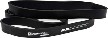 Фітнес-стрічки Hop-Sport з латексу, різний опір 7-137 кг, еспандери для силових і фітнес тренувань, для набору м'язової маси, чорні