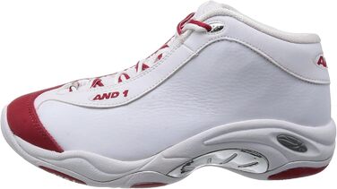 Баскетбольні кросівки And1 TAI CHI MID для чоловіків, 38.5 EU, білий, червоний, срібний
