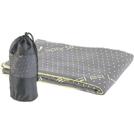 PEARL Sports Yogatuch: Рушник для йоги 2в1 з мікрофібри та підкладкою (сірий)