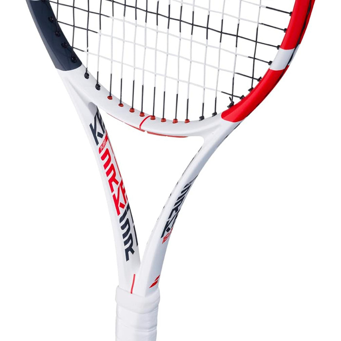 Тенісна ракетка Babolat Pure Strike 16/19 для дорослих, унісекс, біло-червона-чорна