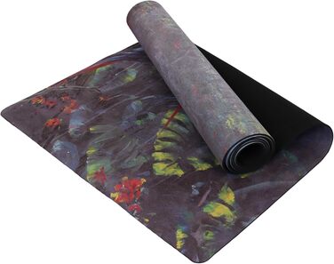Йога-мат Yoga Design Lab Combo Jungle Harmony 3.5 мм, нековзкий, натуральний каучук, рушник 2-в-1, з ременем для перенесення, для інтенсивних тренувань
