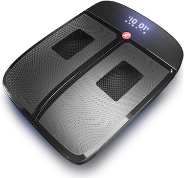 Вібраційна платформа Sportstech VX350 2-в-1 для масажу та фітнесу вдома | Масажер з підігрівом проти холоду в ногах | Рюттельплатта для спорту та швидкого схуднення | LED-дисплей, чорний