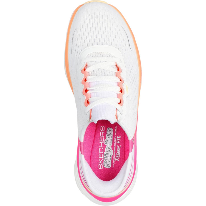 Жіночі кросівки Skechers D'lux Vapor Evening Glow, білі, багатокольорові, 35 EU