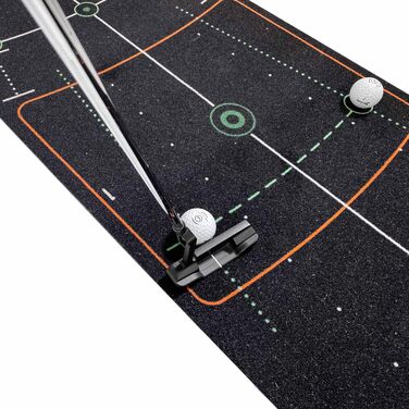 Килимок для гольфу WELLPUTT 4 м чорний, тренувальний