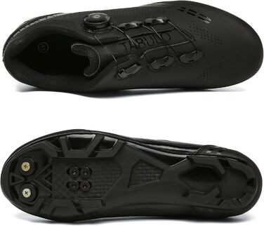 Велосипедні кросівки MTB для чоловіків та жінок, сумісні з SPD, унісекс, чорні (47 EU)