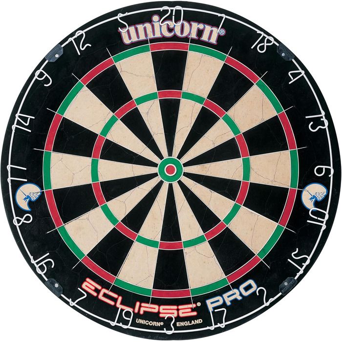 Unicorn Eclipse Pro професійна дротяна мішень для дартсу з сизалю, з павутиною та номерним кільцем, для дорослих, турнірна якість