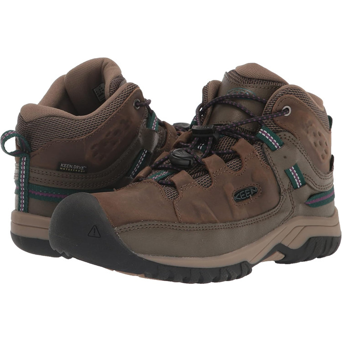 KEEN Targhee Mid WP - водонепроникні трекінгові черевики для дітей (12 Little Kid, Canteen Charisma)