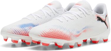 Жіночі футбольні бутси PUMA Future 8 Play FG/AG, 40 EU, білий, чорний, червоний