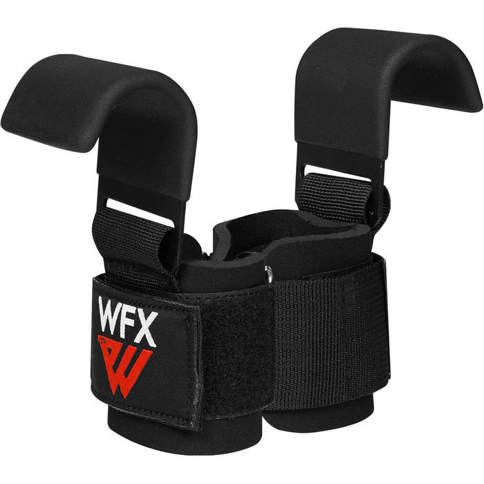 Набір для важкої атлетики: гак для тяги з гумовими ручками, захист зап'ястя з неопрену, 7 мм, для силових тренувань