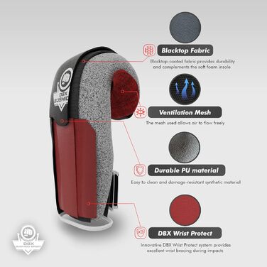 Боксерські рукавички DBX Bushido Sport ActiveClima 12oz для чоловіків – для боксу, кікбоксингу, бойових мистецтв